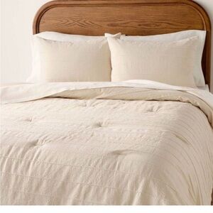 King Stitch-Stripe Comforter from Hearth & Hand™ with Magnolia.